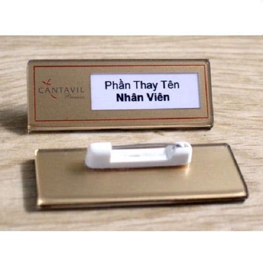 Bảng tên mica để bàn, biển chức danh — mẫu 2
