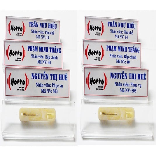Bảng tên mica để bàn, biển chức danh — mẫu 5